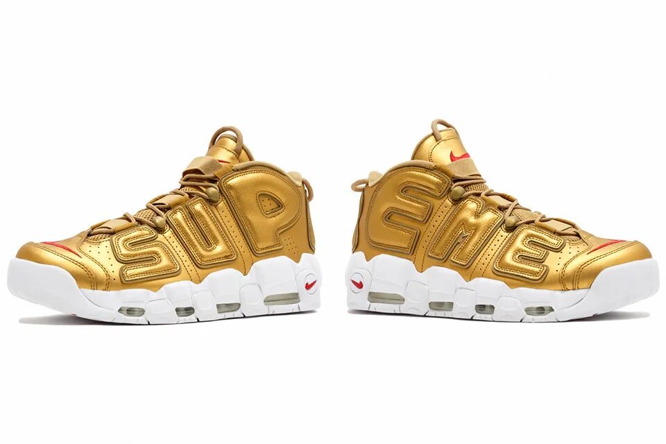 Nike Air more Uptempo Gold. Nike Air more Uptempo Supreme. Найк АИР Суприм золотые. Air more Uptempo золотые.