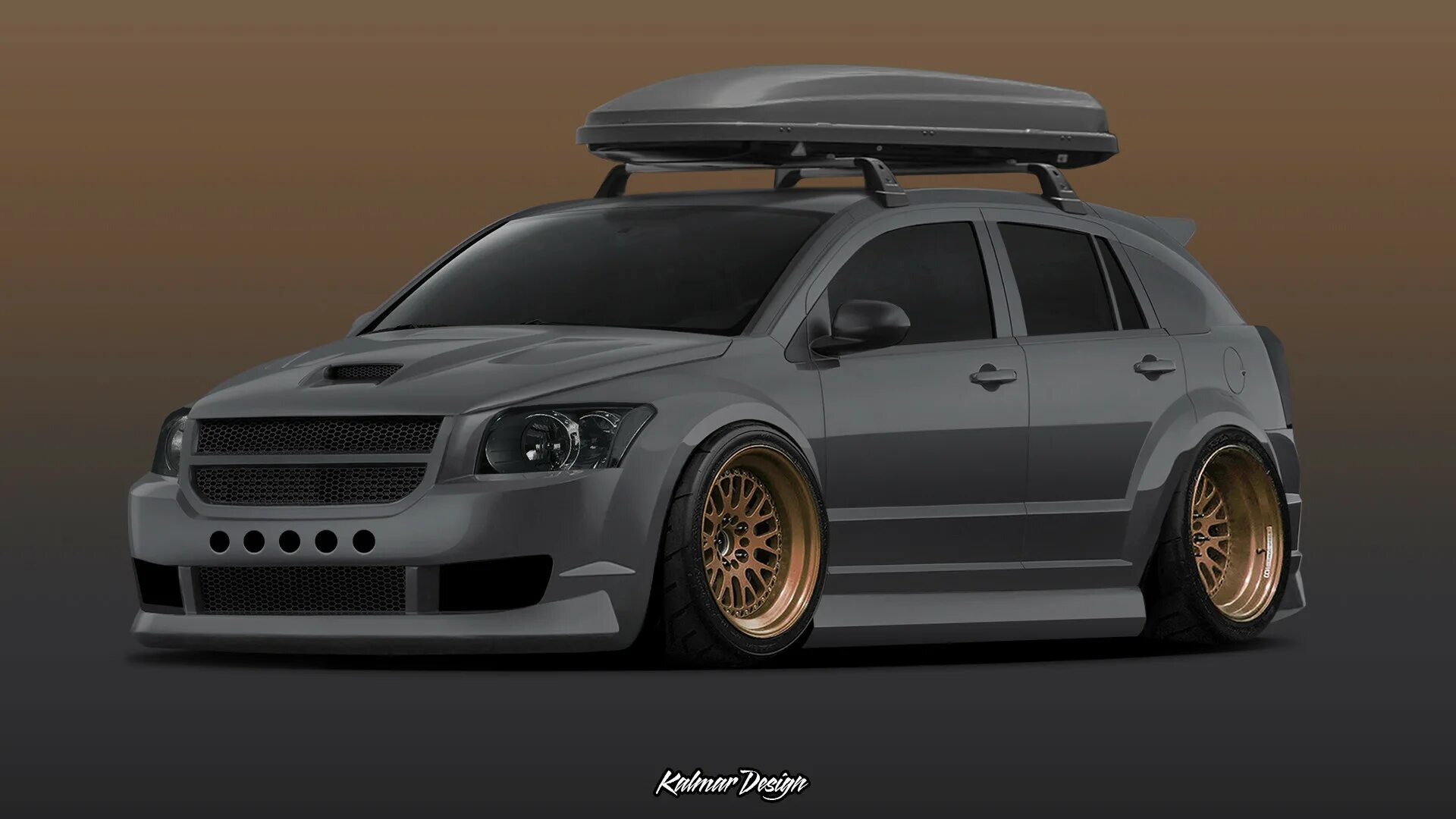 Virtual tuning. Dodge caliber tuning. багажник на крышу dodge caliber. рейлинги dodge caliber srt. багажник додж калибер.