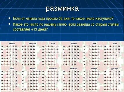 Какая сегодня дата день месяц