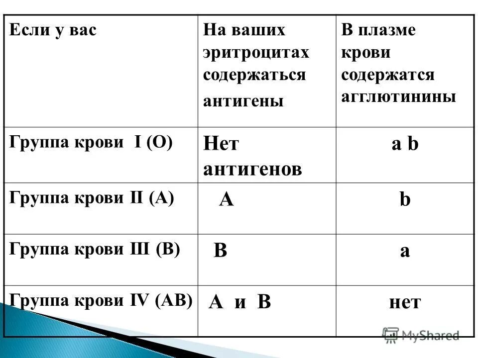 Антитела 2 группы крови