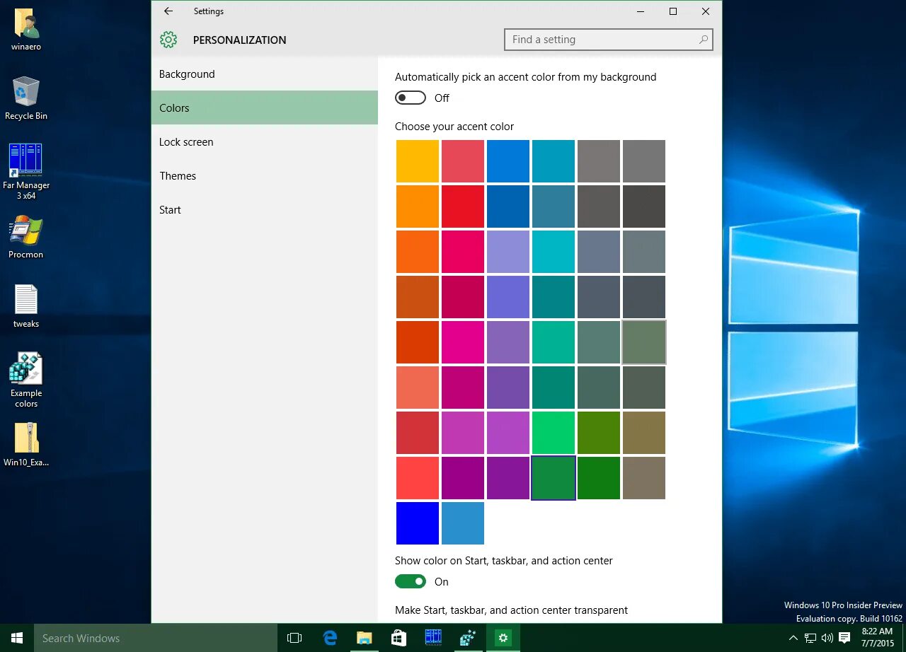 How to change color