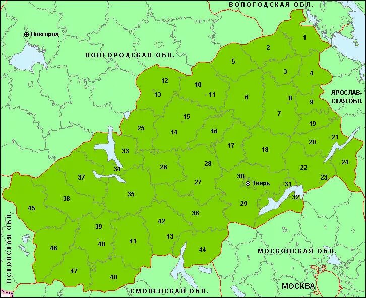 Карта тверской г. Граница Тверской и Смоленской области. Районы Тверской области. Карта Тверской области. Границы Тверской области.