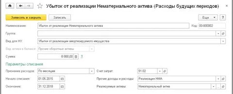 Активы будущих периодов