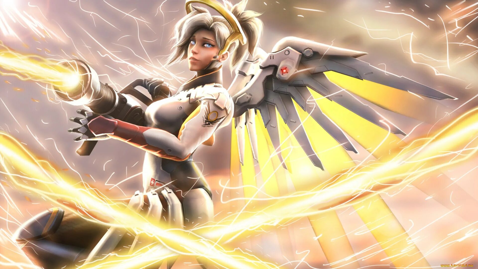 Овер ворлд. Мерси овервотч. Ангел овервотч. Overwatch Mercy обои. Mercy Overwatch 2.