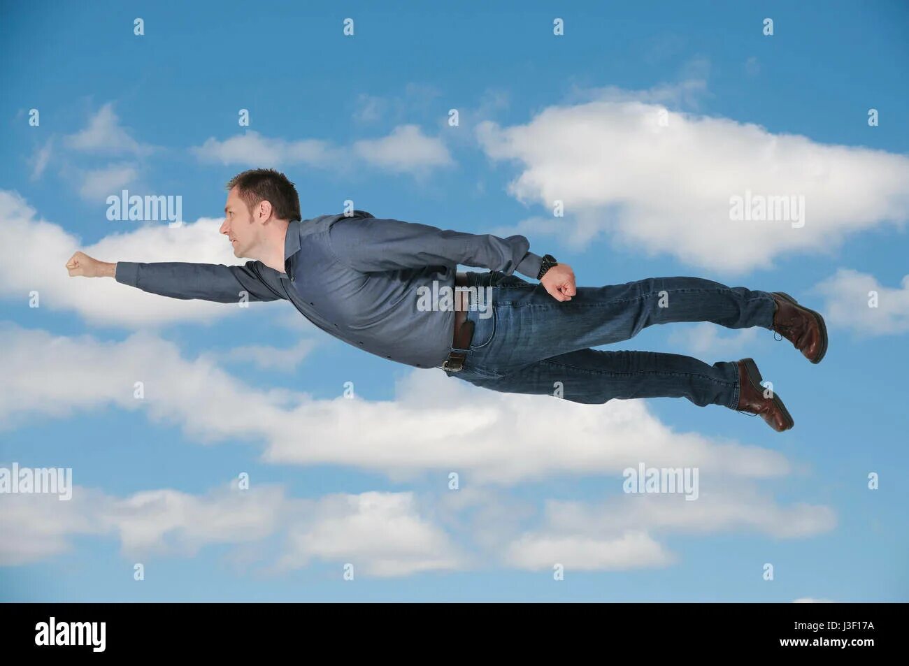 Falling through the air