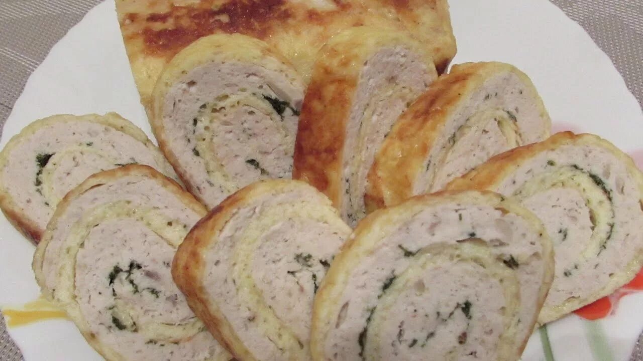 Куриные рулетики с яйцом