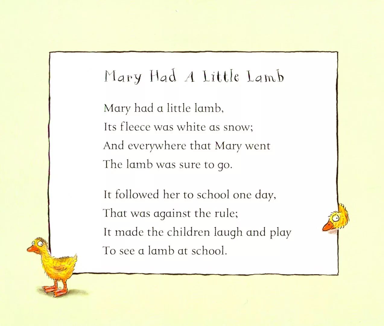 Animal rhymes. English poems Mary had a little Lamb. Перевод книжки Axel Scheffler mother Goose's Nursery Rhymes. Mother Goose's Playtime Rhymes / a. Scheffler. - London : Macmillan children's books, 2008.