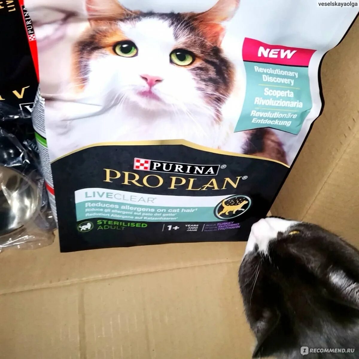 Корм purina pro plan liveclear