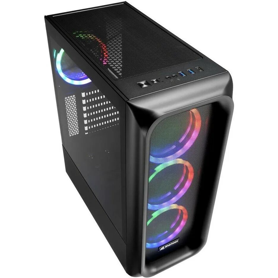 Sharkoon tk5m RGB ATX. Case Sharkoon tk5m RGB ATX. Sharkoon корпус. Sharkoon tk5m RGB Black.