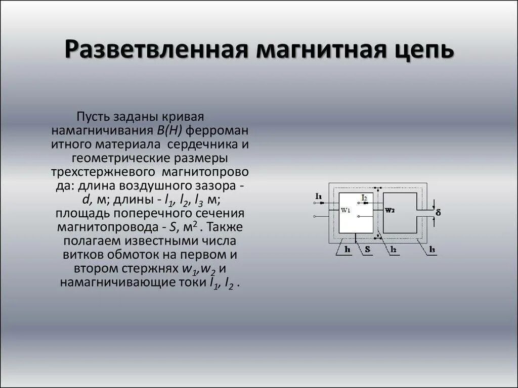 Магнитные цепи электрических аппаратов