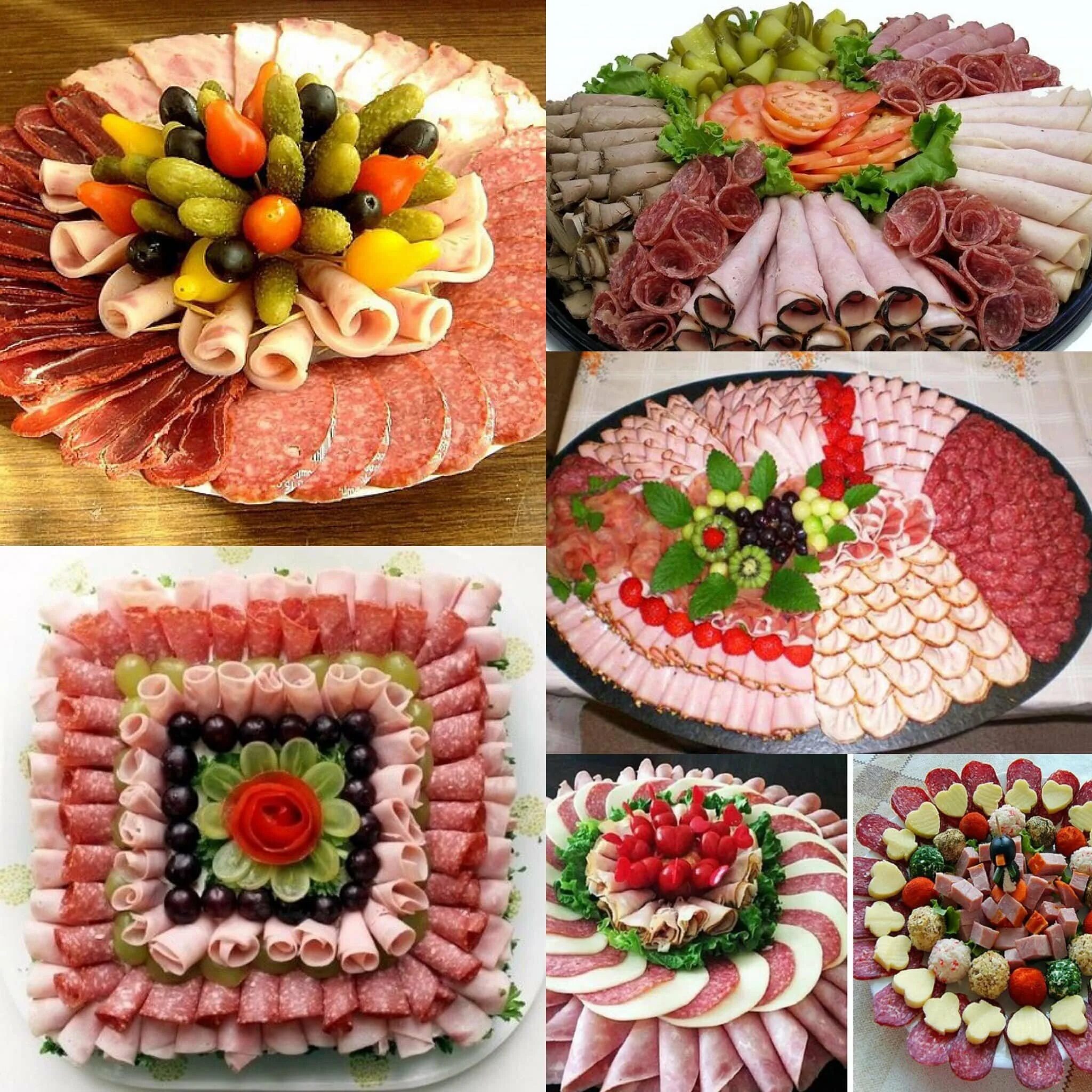 Как сделать нарезку из видео. Мясная нарезка на праздничный стол. красиво выложить нарезку. красивая нарезка на стол. украшение мясной нарезки.