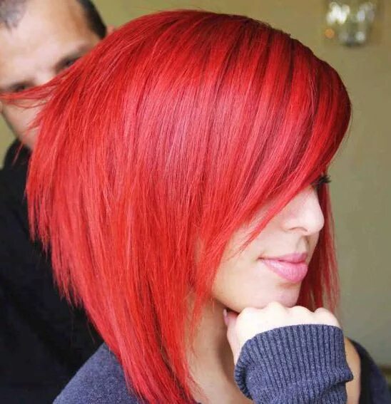 Каре стрижка красные волосы Pin on Hair Hair color burgundy, Bright red hair, Burgundy hair