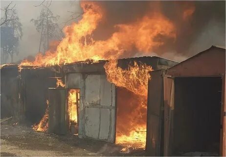 Пожар в гараже