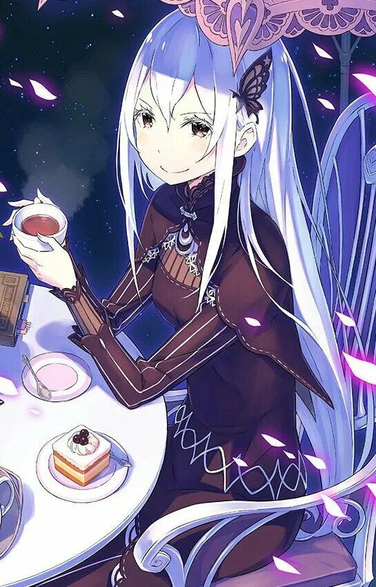 Ведьма зеро. Ехидна ре зеро. re zero ведьма ехидна. ехидна ре зеро арт.