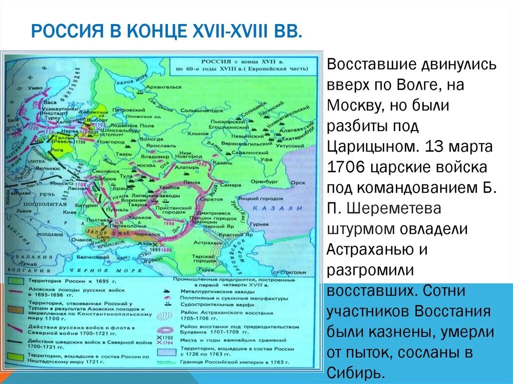 Восстания 18 века таблица в России Астраханское восстание. Восстания в 18 веке карта. Россия в конце 17 века.