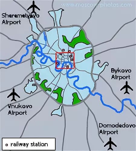 Карта аэропортов москвы на карте