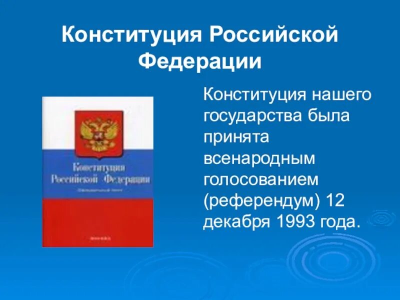 Предложение со словом конституция рф