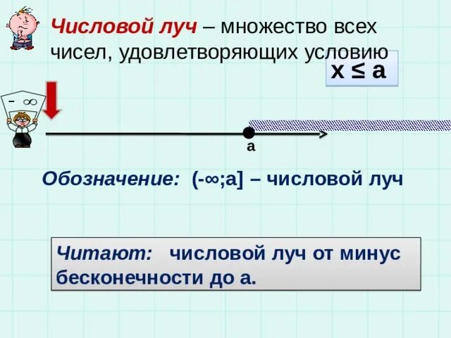 Виды числовых лучей