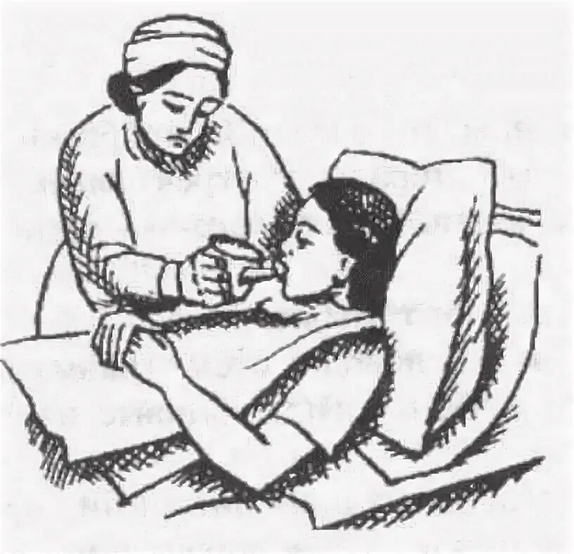 Кормление тяжелобольного пациента в постели. Кормление тяжелобольного пациента в постели