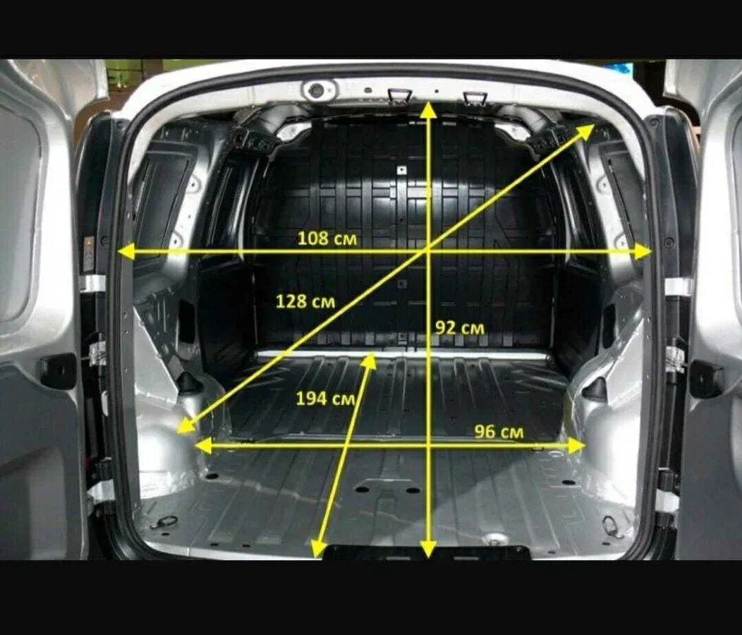 Сколько литров в ларгусе. Ларгус грузовой габариты багажника.