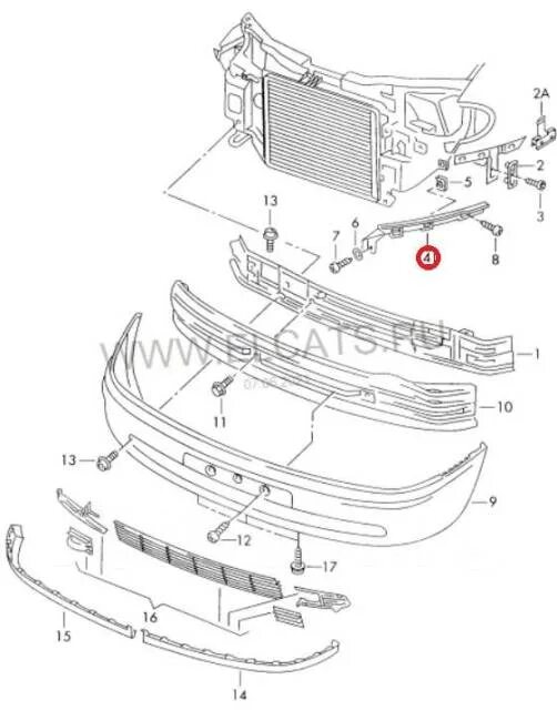 Как снять бампер шаран Volkswagen Passat 1996-2005: Removing the front bumper (Body / Exterior (externa