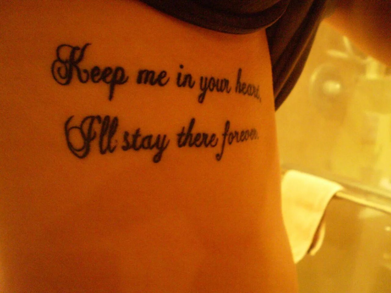 Stays there it can be. Forever alone тату. stay there. when we are together.