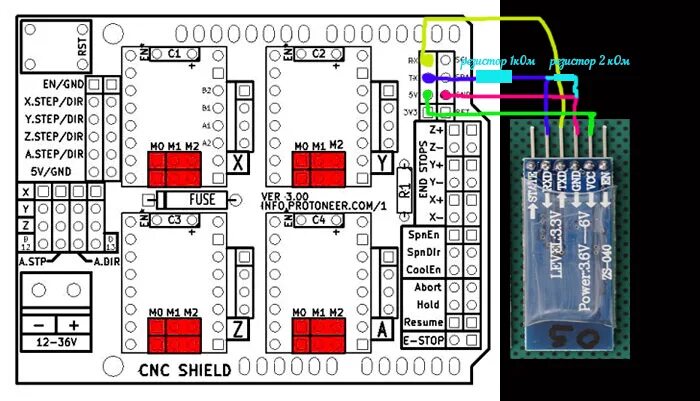 3. Cnc shield v3 схема. 0 схема подключения. 0 подключение. Cnc shield v3.