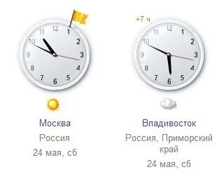 В каком городе время 7 утра