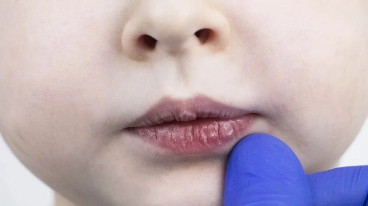Почему у ребенка сухие губы. Хейлит эксфолиативный экссудативный. Почему у ребенка сухие губы. Стрептококковый хейлит. Эксфолиативный хейлит.