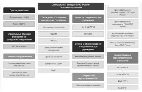 Органы противопожарной службы мчс