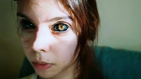 Her eyes were green