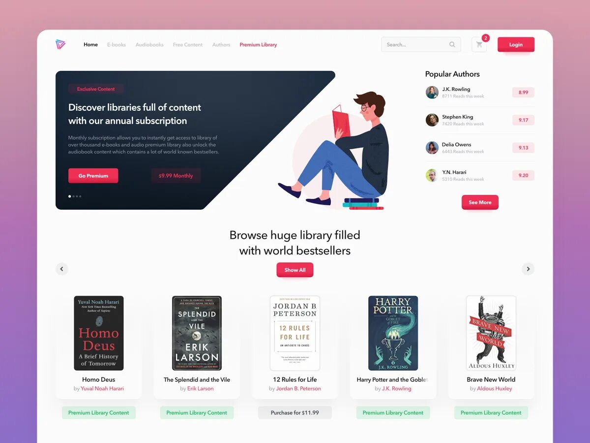 Library websites. Content library samsung. library about web design. best backfont for library website.