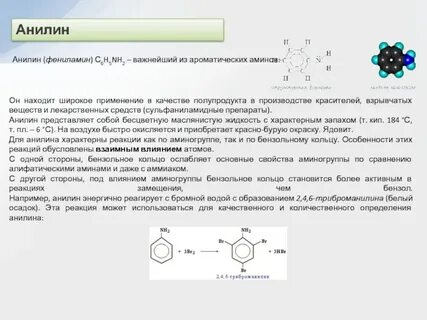 Какую массу анилина