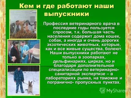 Где работает ветеринар