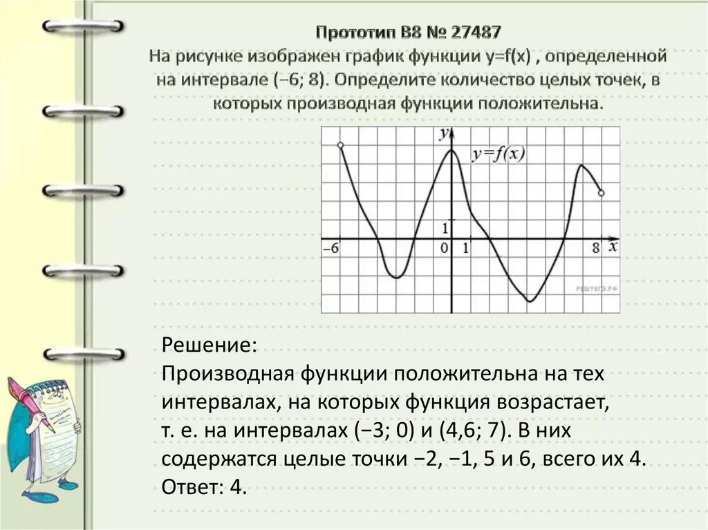 На рисунке показан график функций. На рисунке изображен график функции определенной на интервале -8 6. На рисунке изображен график функции y f x -6 8 производная положительна. На рисунке изображен график функции y f x определенной на интервале. Определите количество целых точек.