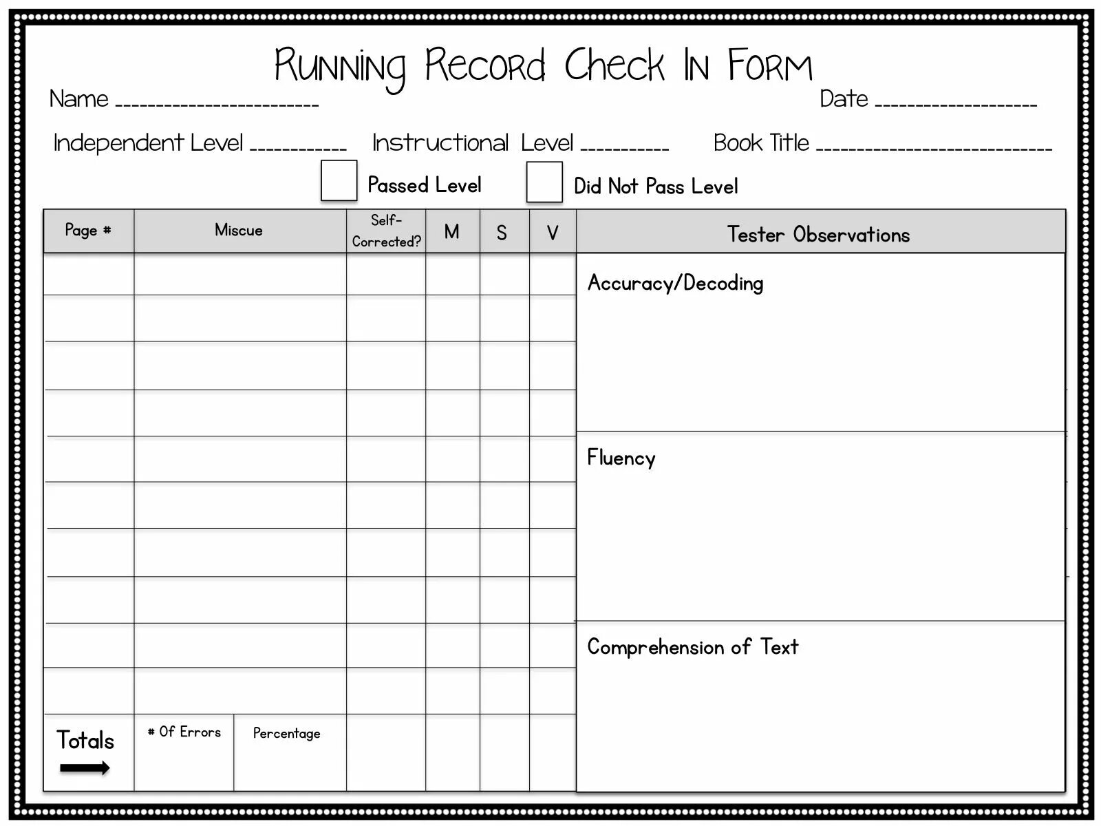 Recording format