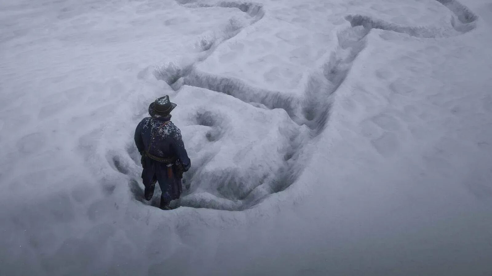 Снег растаял деад. Red Dead Redemption 2 снег. Человек из снега.