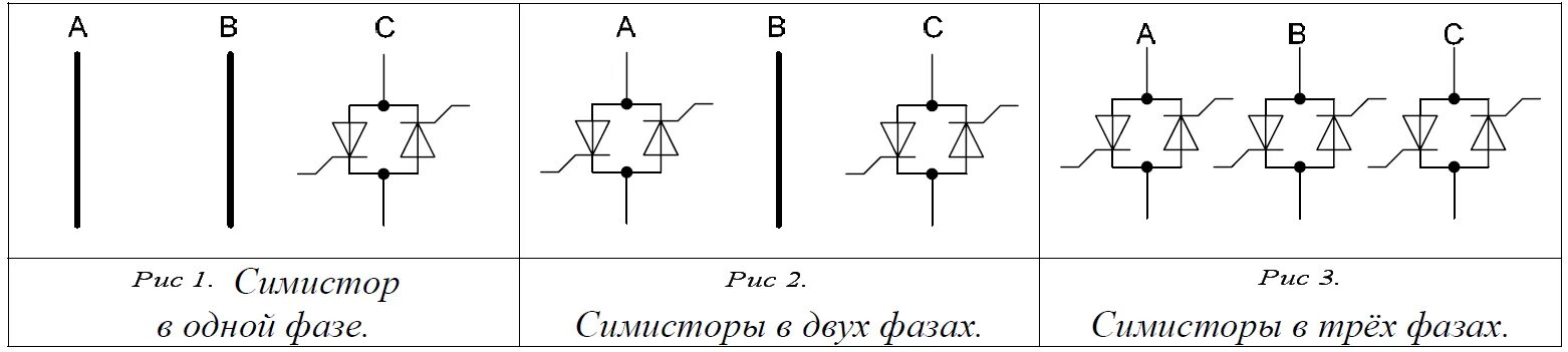 Симисторы в цепи переменного тока