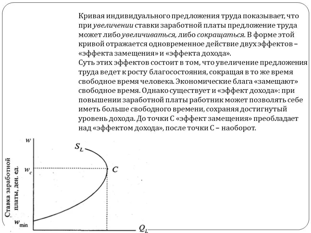 При росте ставки заработной платы индивидуальное предложение труда. Кривая индивидуального и рыночного предложения труда. Кривую индивидуального предложения труда. Кривая предложения труда индивида.