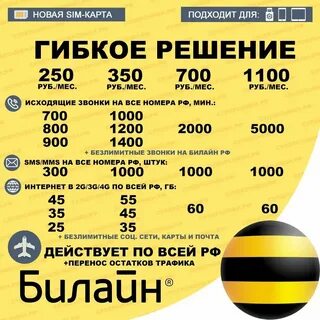 Билайн тариф яркие решение