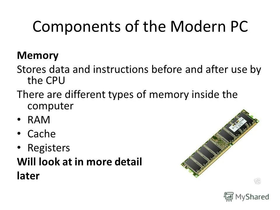 Data store memory. Data store memory