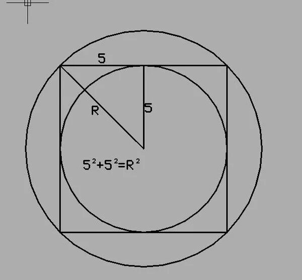 Радиус круга вписанного в квадрат. Формула радиуса вписанного квадрата. Квадрат вписанный в окружность формулы. Радиус вписанной окружности в квадрат.