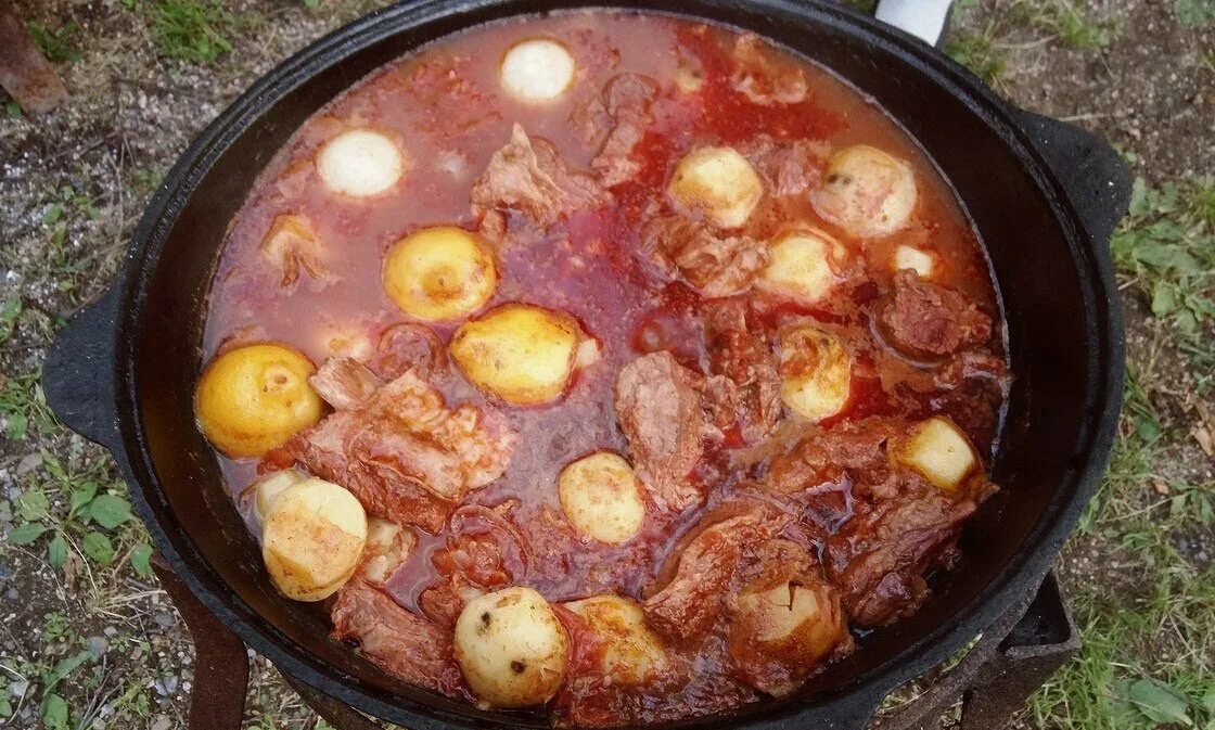 Суп куриный томатно чесночный в казане на костре)))) - Сообщество "Вкусно жрать"