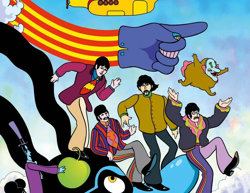 Битлз: желтая подводная лодка. Франкенштейн желтая подводная лодка. Битлз елоу субмарин. Yellow submarine evil rabbit. Джордж харрисон жёлтая субмарина.