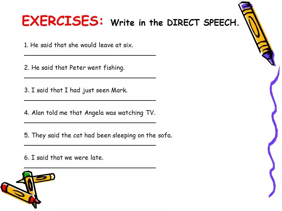 Do these exercises in writing. Direct and indirect Speech exercises. Direct indirect Speech упражнения. Reported Speech вопросы упражнения. Косвенная речь в английском Worksheets.