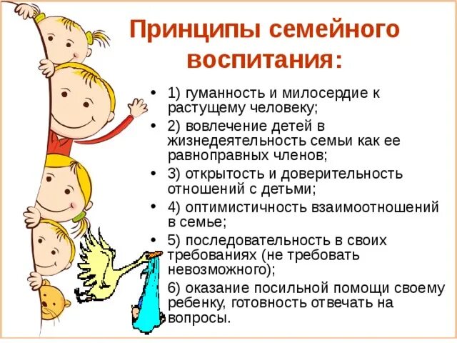 Принципы воспитания в семье