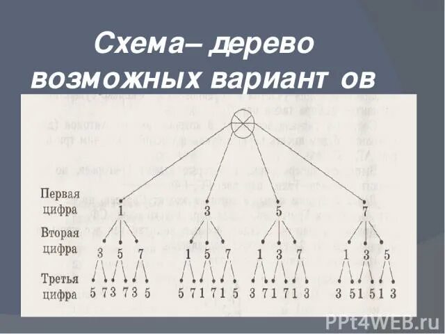 И других возможных вариантов нет. Дерево возможных вариантов схема. дерево возможностей. задачи на дерево возможных вариантов. что такое дерево возможностей в математике.