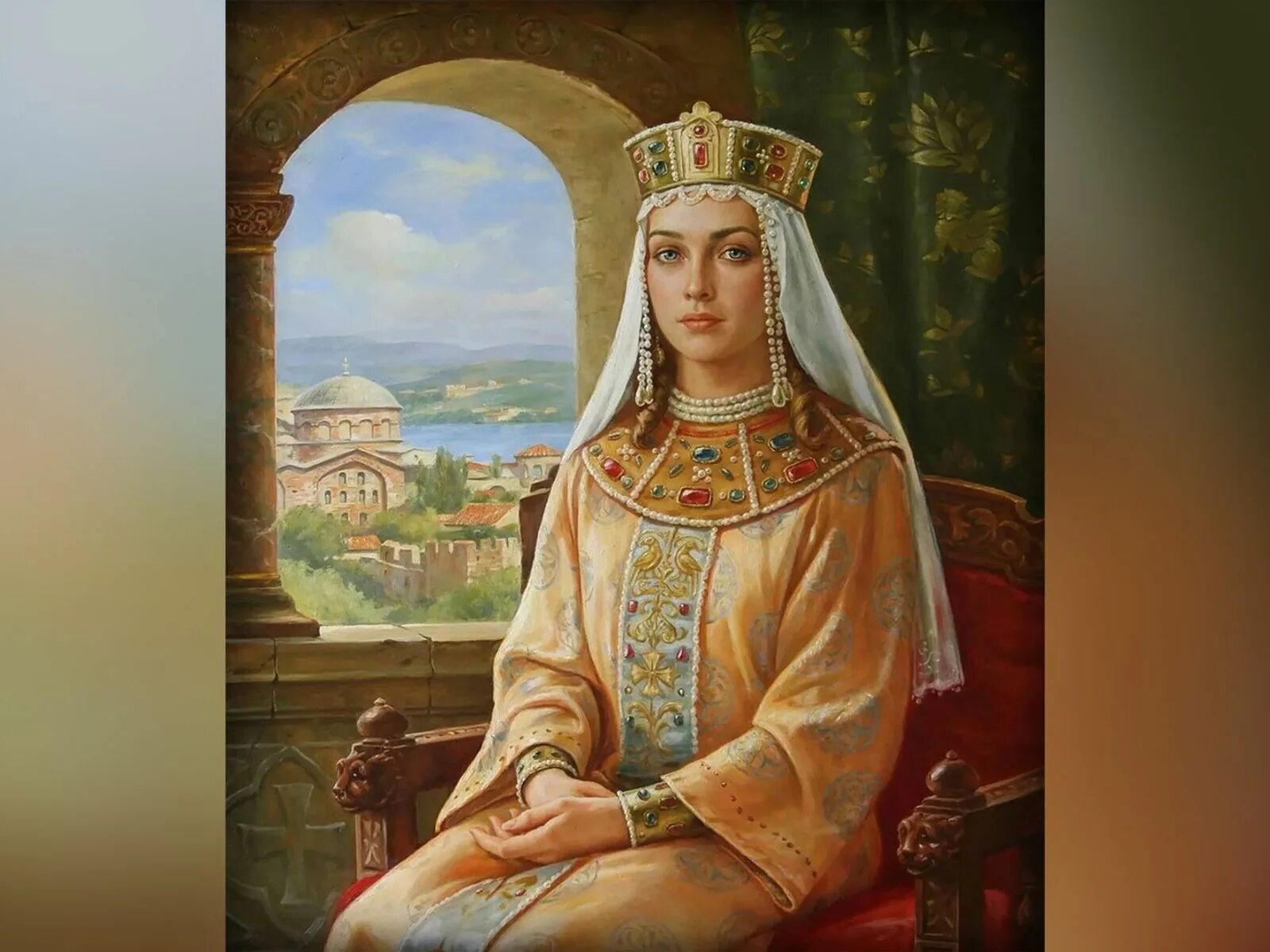 Царица мешап. Анна византийская картина. княгиня ольга царица. одежда княгини ольги древней руси. святая равноапостольная ольга.