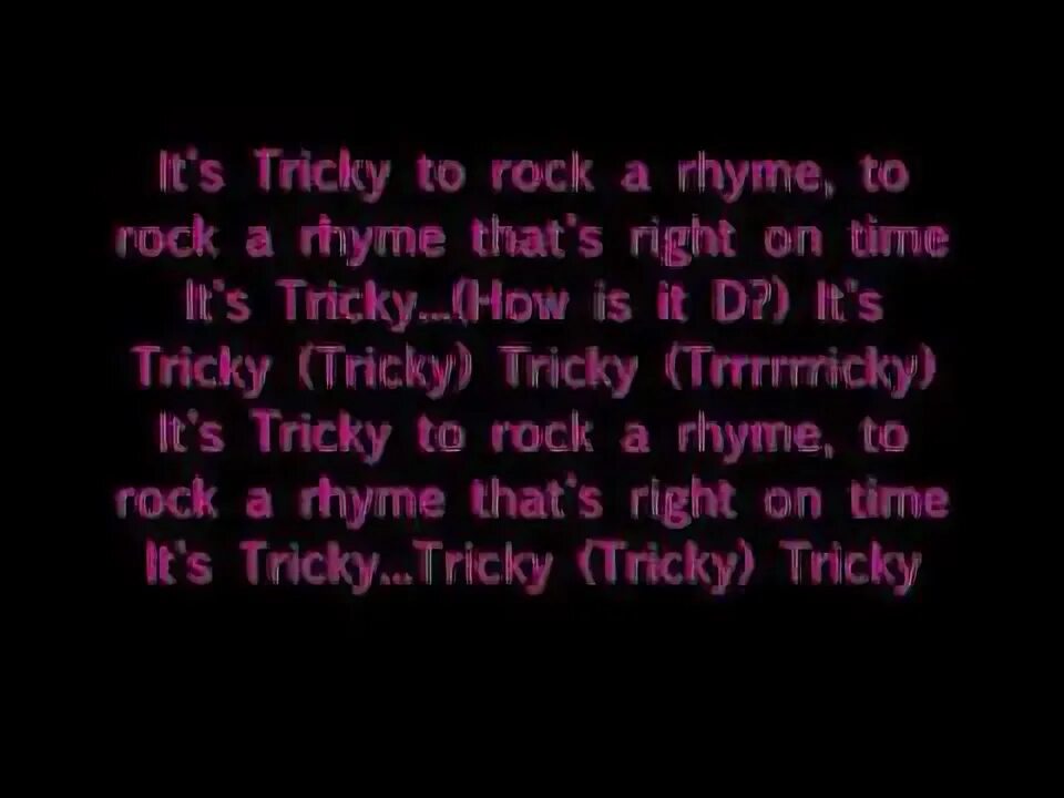 This is tricky песня