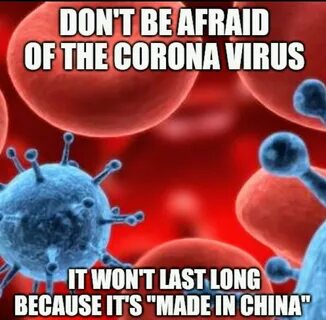 Låt oss hoppas på att det är samma kvalité på Corona viruset som allt man k...